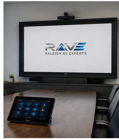 Commercial conference room AV systems installation
