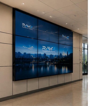 Commercial video wall installation by Raleigh AV Experts